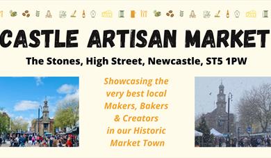 Monthly Castle Artisan Market, Newcastle-under-Lyme, Staffordshire