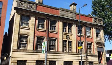 The exterior of Bridewell studios in Liverpool