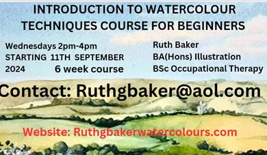 Landscape watercolour poster