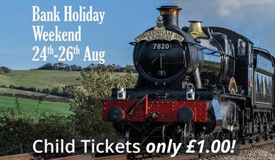Gloucestershire Warwickshire Steam Railway £1 Steam Train Ride for children