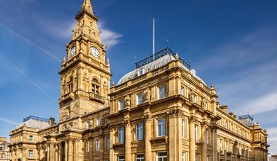 The exterior of the grand Municipal building in Liverpool.
