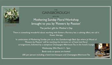 Mothering Sunday Floral Workshop