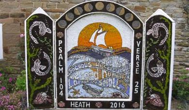 Heath Well Dressing under Construction
