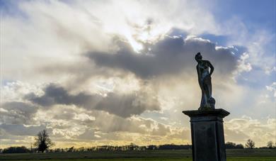 Burton Constable grounds at twilight