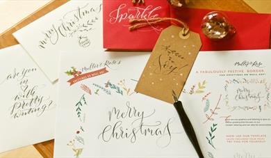 Christmas Modern Calligraphy Workshop with Mellor & Rose