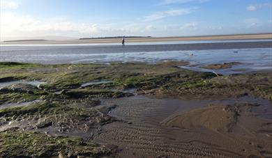 Sand and sea at Hoylake.