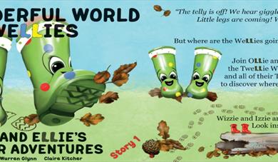 Wellies' wonderful world: reverse profile book cover