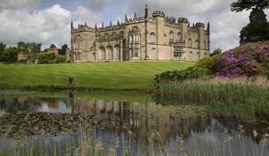 Arbury Hall view across lake