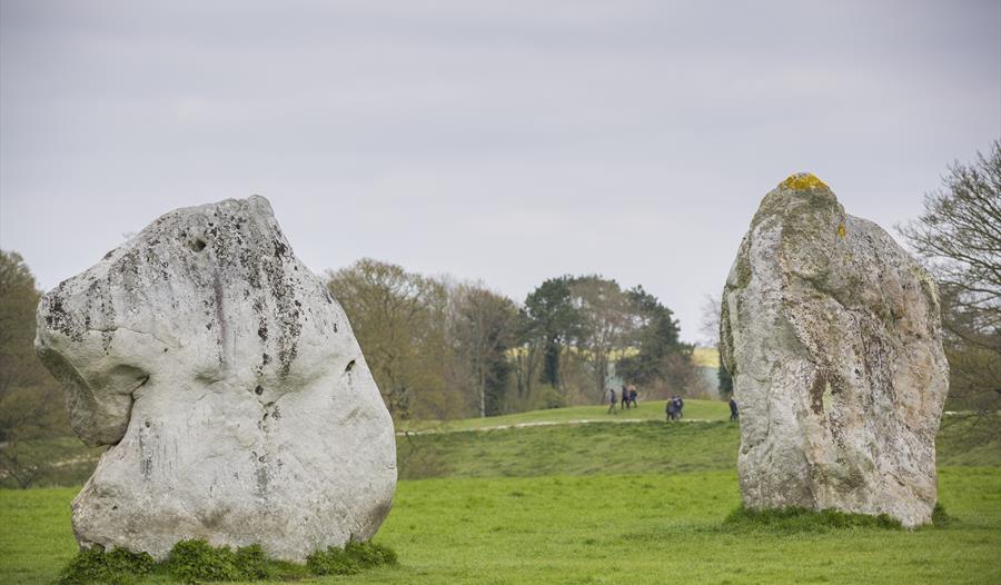 Walkers amongst the Avebury Stone Circle