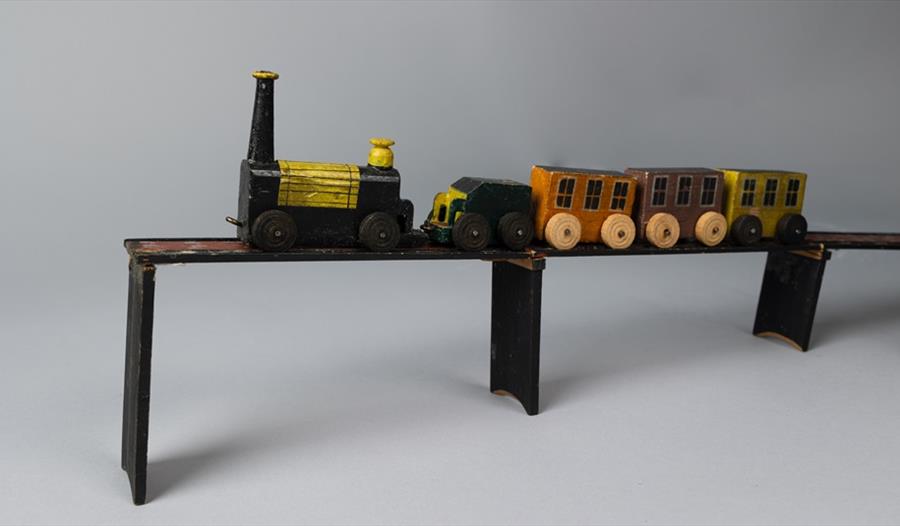Toy.51 Model Train Set c.1840s at The Bowes Museum. Photography by Claire Collinson.