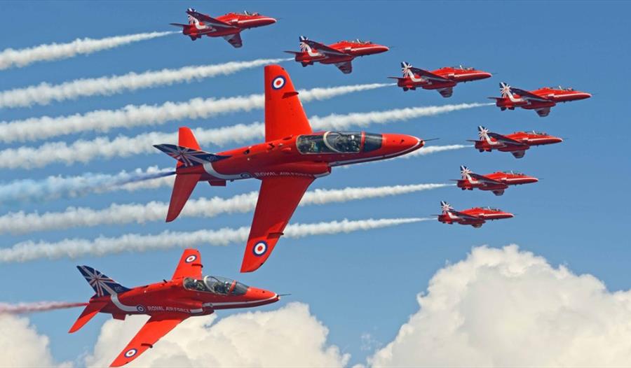 Red arrows
