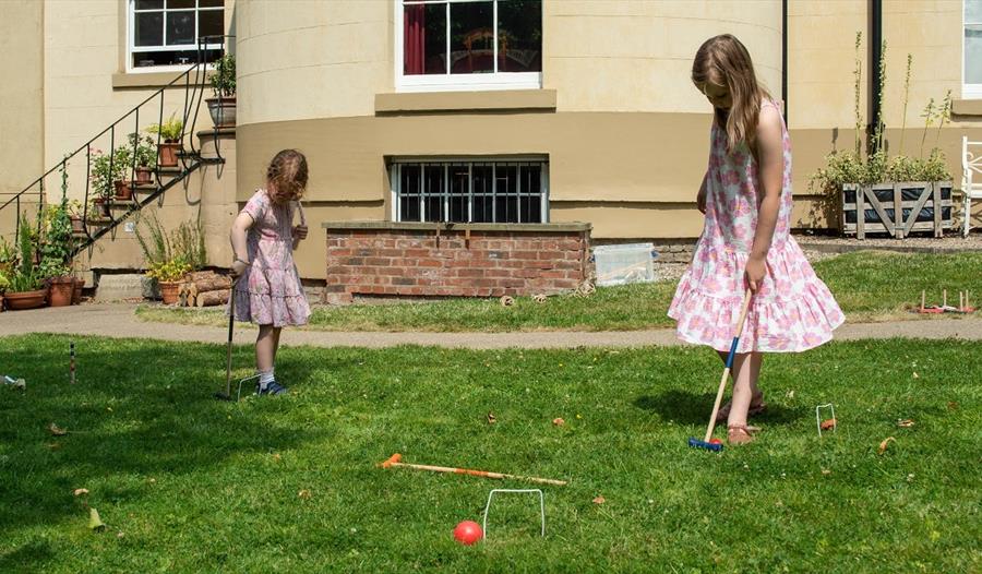 Kids playing outside