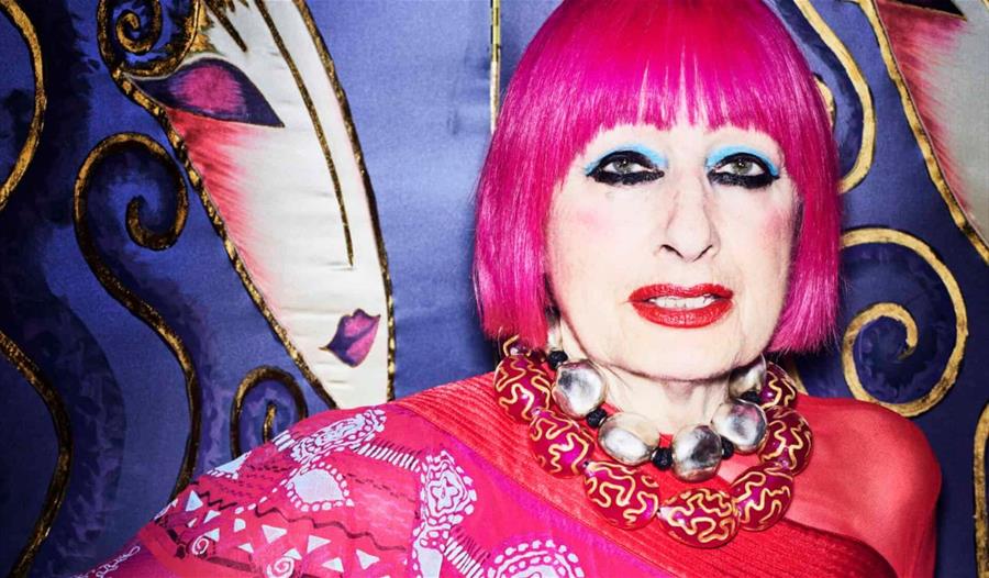 Zandra Rhodes Portrait by Simon Emmett