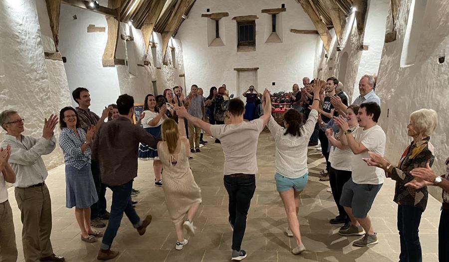 Traditional barn dancing