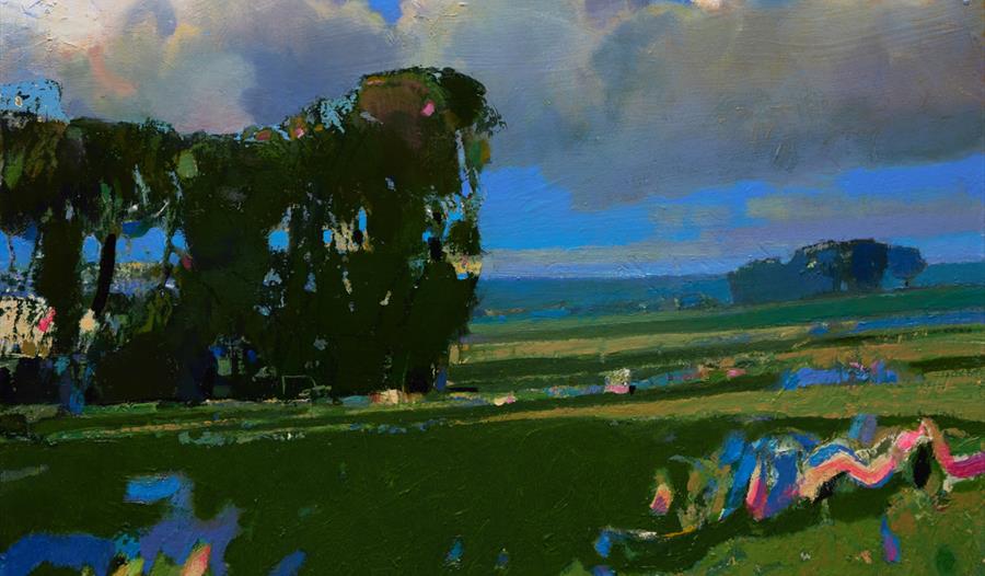 Dr Mark Yeats, Ansty Wiltshire, Oil on panel, 58.4 x 86.4 cm (23 x 34 in)