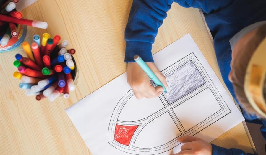 A child drawing