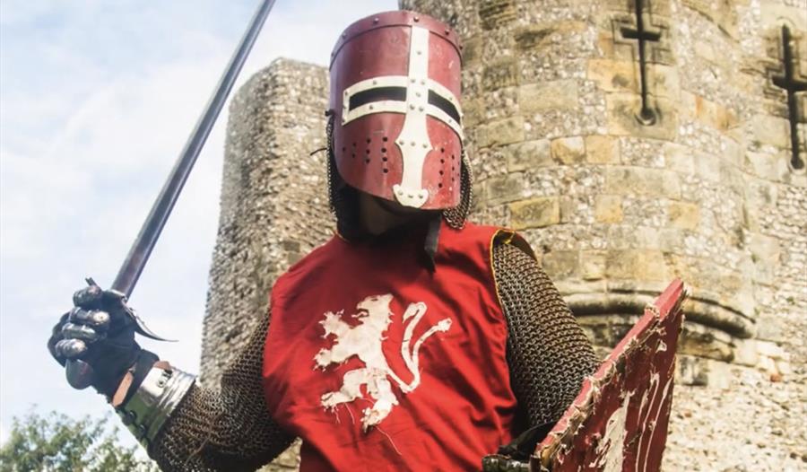 Knight in armour, battle ready