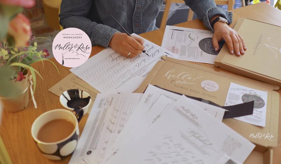 Modern Calligraphy Workshop at Lytham Hall