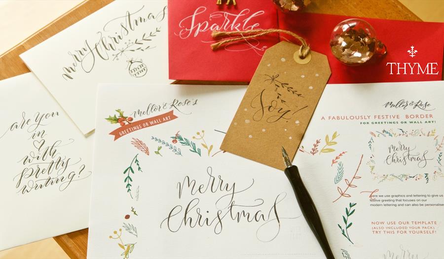 Christmas Modern Calligraphy Workshop with Mellor & Rose