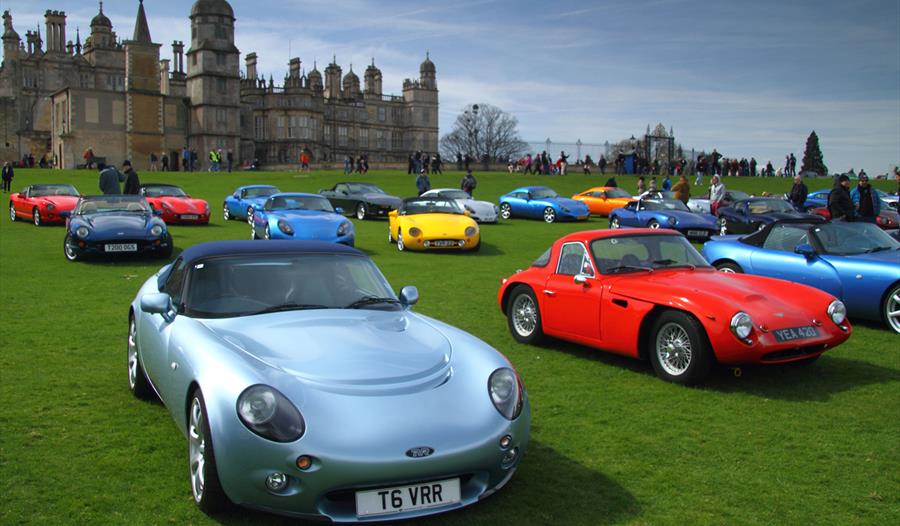Burghley House cars