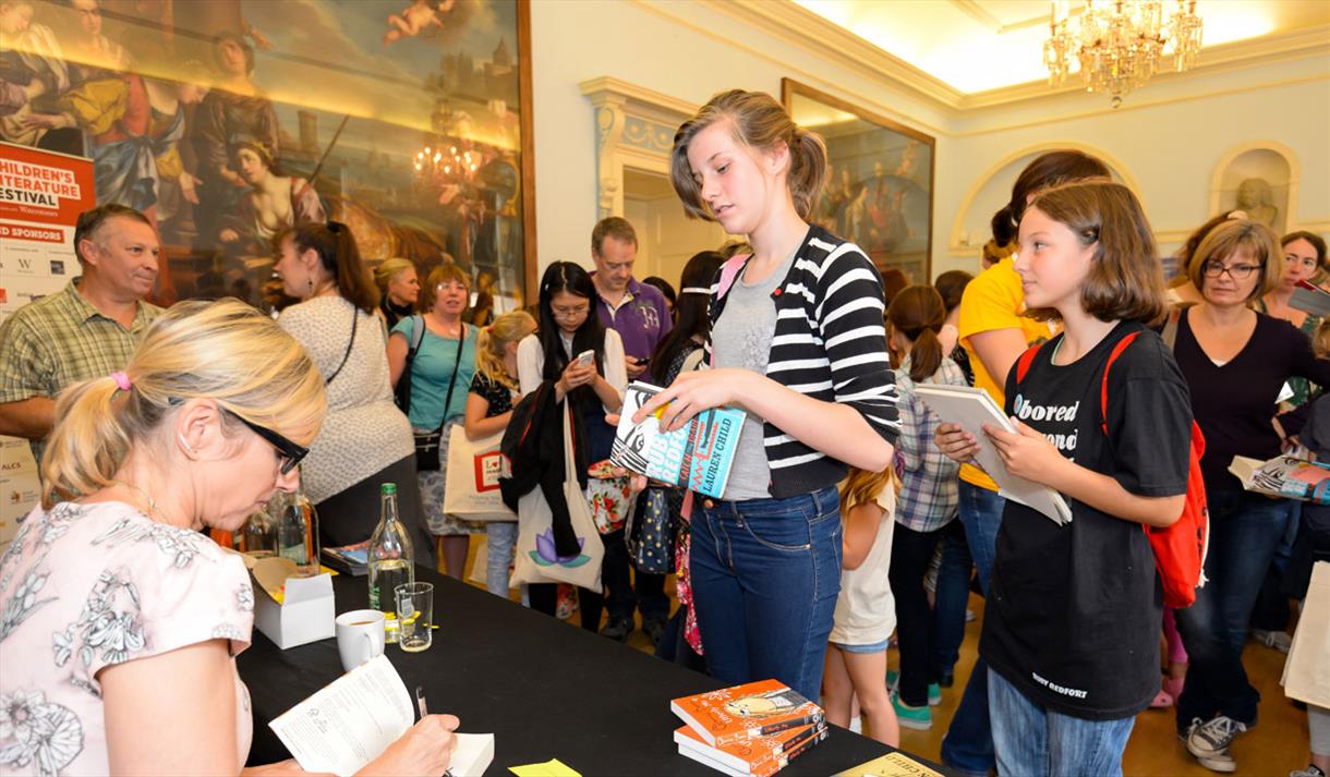Book signing at Bath Children's Literature Festival