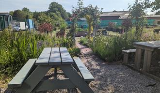 Exterior of garden space
