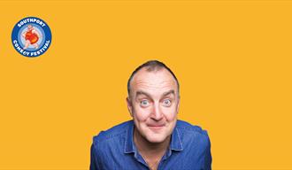 Image of Irish Comedian Jimeoin promo for his performance at the Southport Comedy Festival