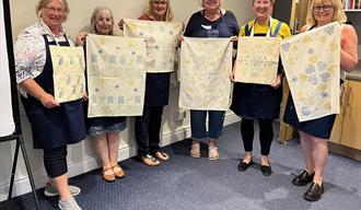 Block printing  workshop at broadway museum