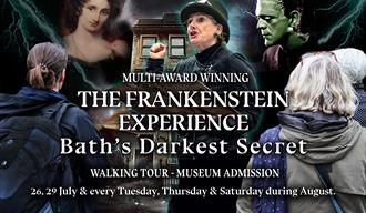 Frankenstein artwork with text and dates of tours.