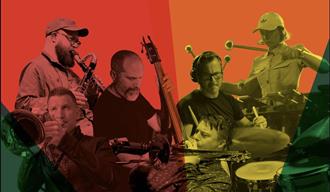 Collection of people playing different musical instraments.