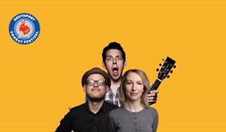 Best of the Fest comedians Jonny Awsum, Dan Nightingale and Jenny Collier