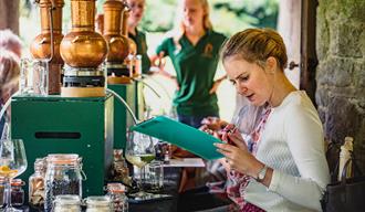 Gin making workshop at Boringdon Hall