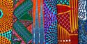 African print with six different patterns