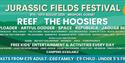 Banner poster for Jurassic Fields Festival