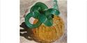 A glass pumpkin