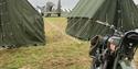 BSA M20 and DC3 at The Squadron D-Day80 Heroes Remembered event at North Weald Airfield