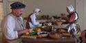 A Tudor kitchen with Tudor cooks