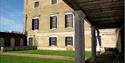 A courtyard at Copped Hall Epping.