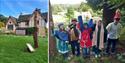 Building Blocks at Chedworth Roman Villa and Dressing Up