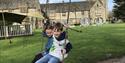 Children on a swing