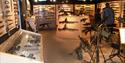 The Armoury at the Royal Gunpowder Mills Waltham Abbey. The display covers arms from the English Civil War to the present day.