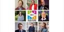 Montage of speakers at the Isle of Wight Literary Festival in 2024, Cowes, what's on, event