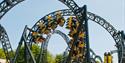 The Smiler 14 loop rollercoaster at Alton Towers Resort