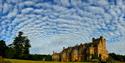 house under clouds