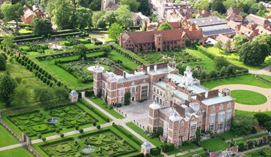 hatfield house from above