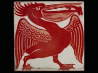 a pelican on a tile at Broadway museum