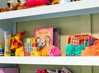 Image of a play zone featuring toys