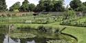 The pond and garden at Copped Hall Epping.