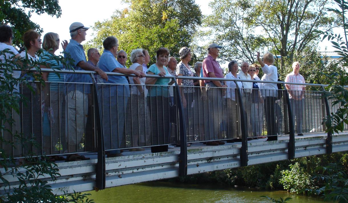 A group of a walking tour of Maidstone