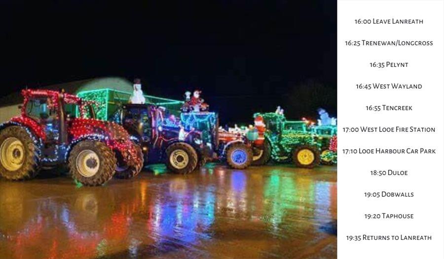 Picture of Tinsel Tractor Run from Pelynt Young Farmers